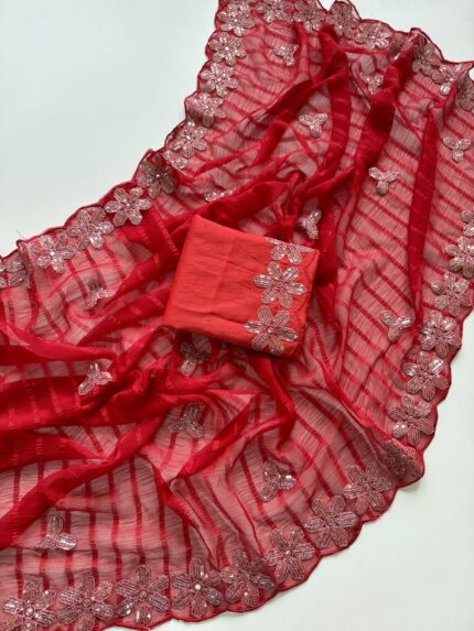 Designer partywear sarees