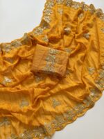 Designer partywear sarees - Image 4