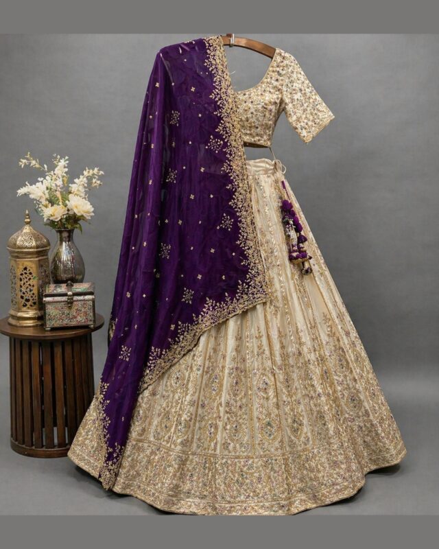 silk lehenga