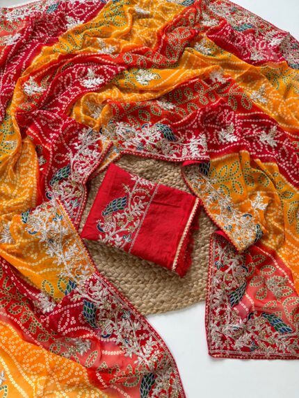 Bandhej Saree