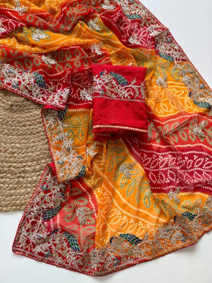 bandhej saree