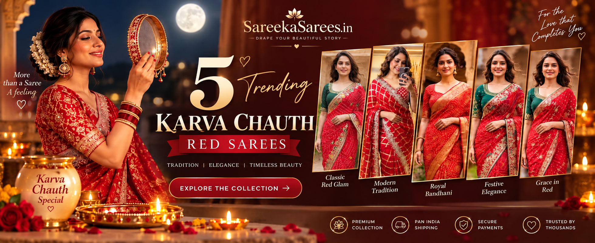 Karwa Chauth special trending sarees