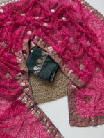 Designer Multi Foil Gotta Bandhej Saree | Festive Wear Saree