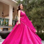 Navratri 2026 Bandhej Georgette Lehenga Choli (8M Flare)