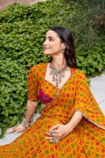 Navratri 2026 Bandhej Georgette Lehenga Choli (8M Flare) - Image 6