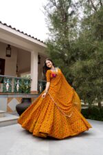 Navratri 2026 Bandhej Georgette Lehenga Choli (8M Flare) - Image 9