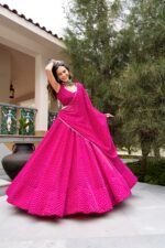 Navratri 2026 Bandhej Georgette Lehenga Choli (8M Flare) - Image 7