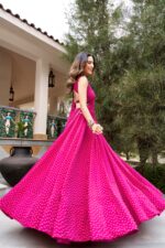 Navratri 2026 Bandhej Georgette Lehenga Choli (8M Flare) - Image 5