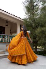 Navratri 2026 Bandhej Georgette Lehenga Choli (8M Flare) - Image 3